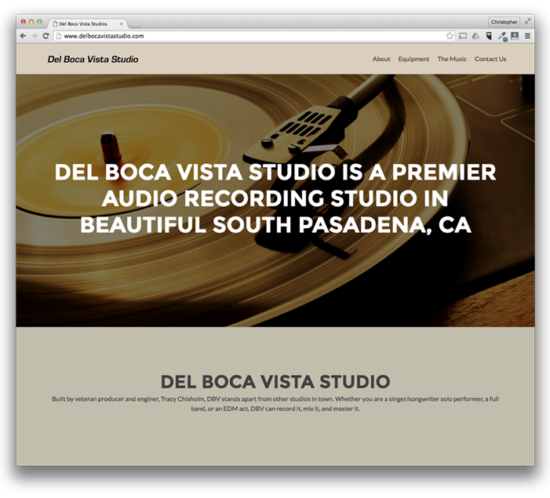 Web Design: Del Boca Vista Studios