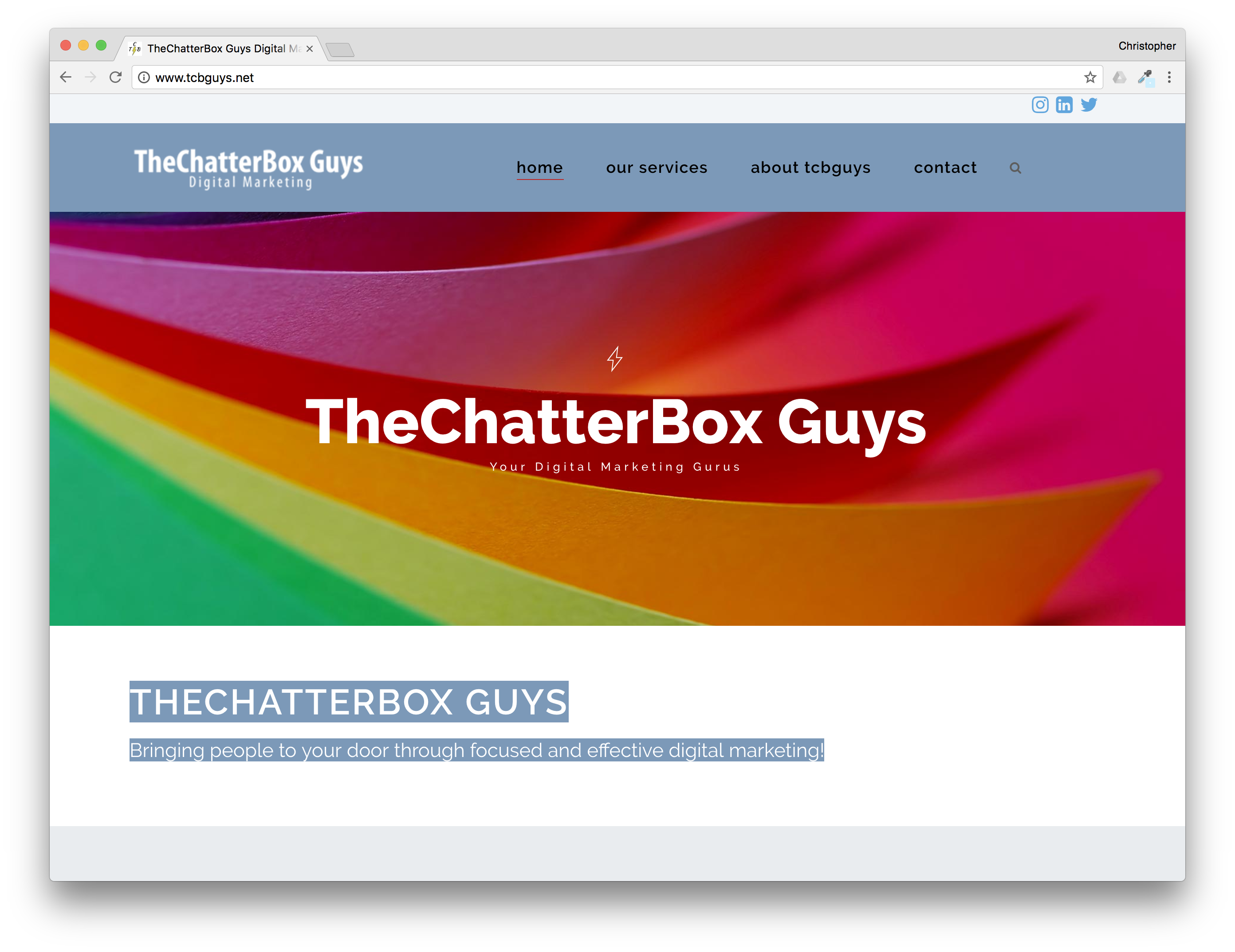 Web Design: TheChatterBox Guys