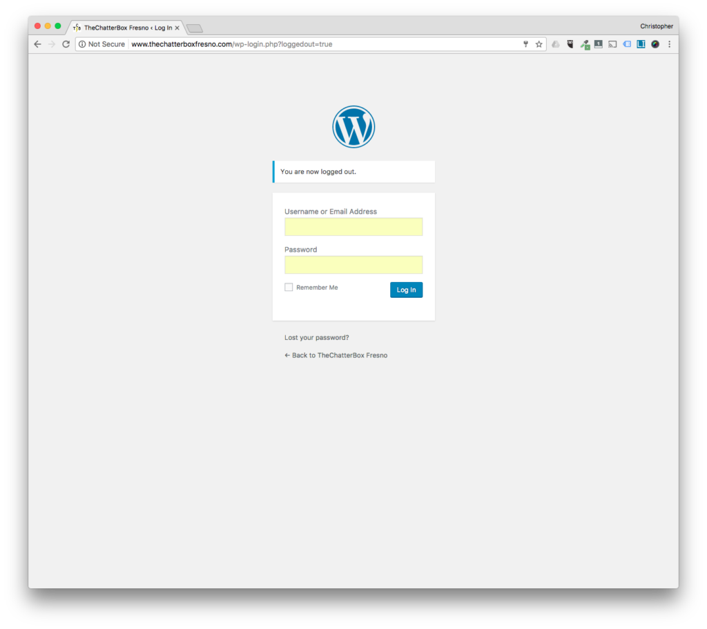 STEP 1. LOGIN TO YOUR WORDPRESS WEBSITE